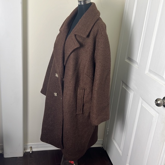 A MTL Wool Blend Plus Size Outerwear Trench Slouch Coat Size 5X - Picture 5 of 10